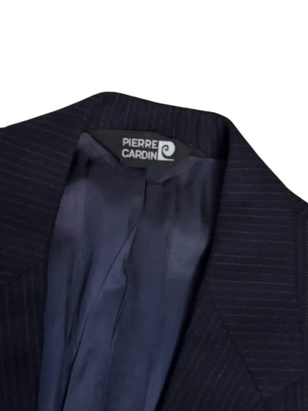 PIERRE CARDIN Vintage WOOL SUIT Blue Luxury Blazer Dress Pants Business Mens 40R